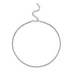 2.49CT 14K W/G DIAMOND TENNIS NECKLACE