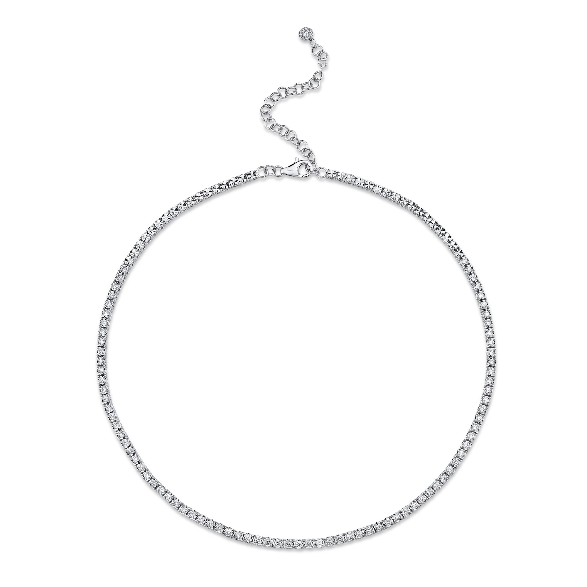 2.49CT 14K W/G DIAMOND TENNIS NECKLACE
