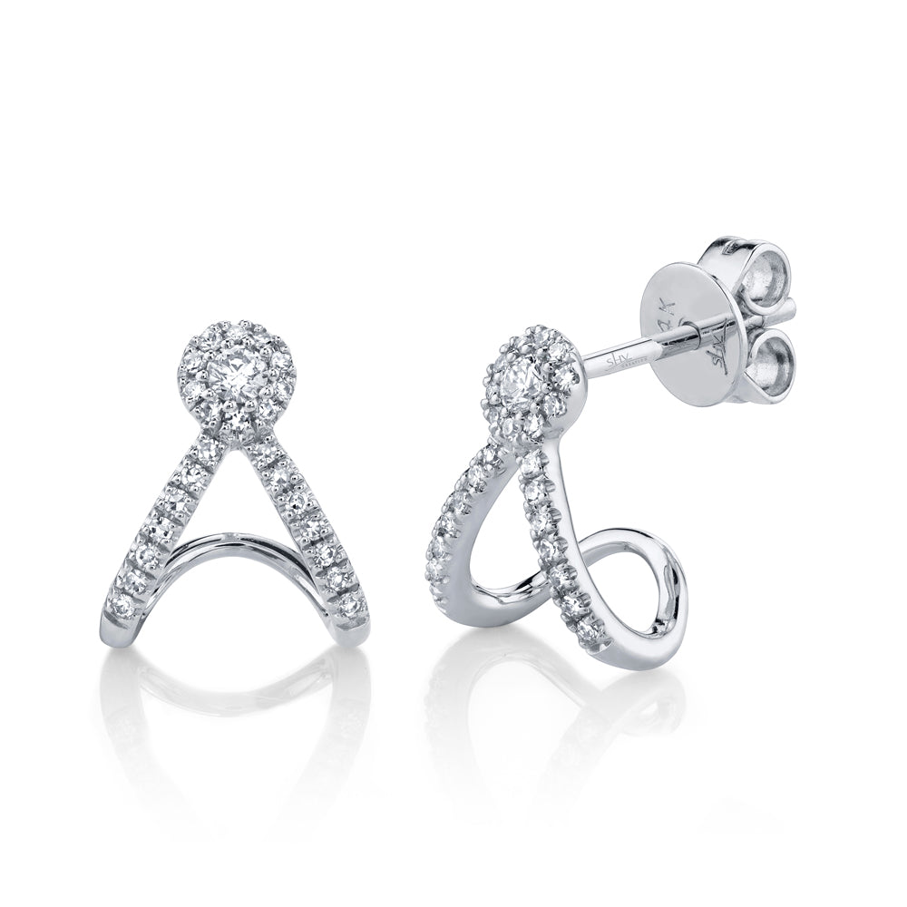 0.20CT 14K W/G DIAMOND EARRING