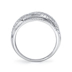 0.62CT 14K W/G DIAMOND BRIDGE RING