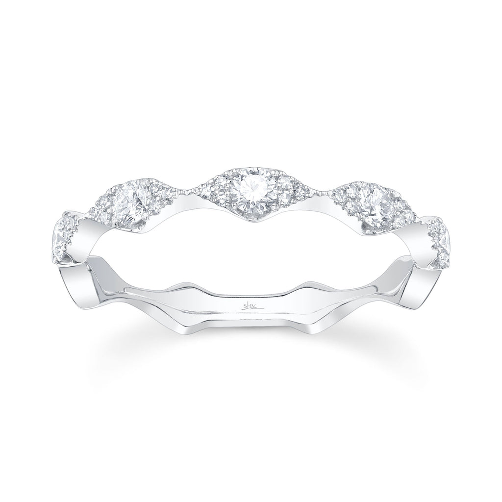 0.38CT 14K W/G DIAMOND LADY'S BAND