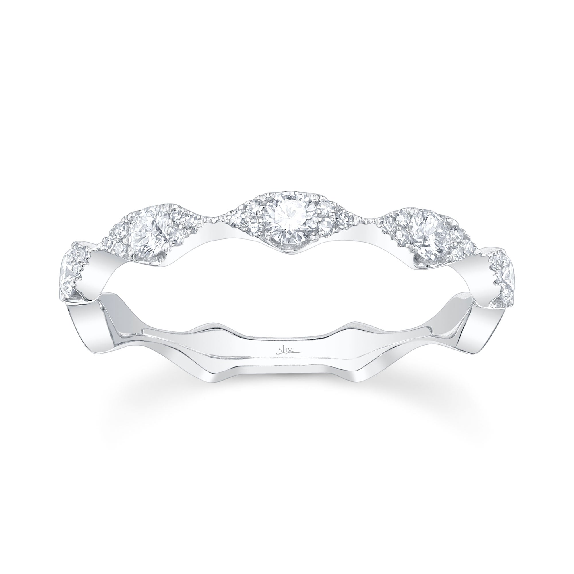 0.38CT 14K W/G DIAMOND LADY'S BAND