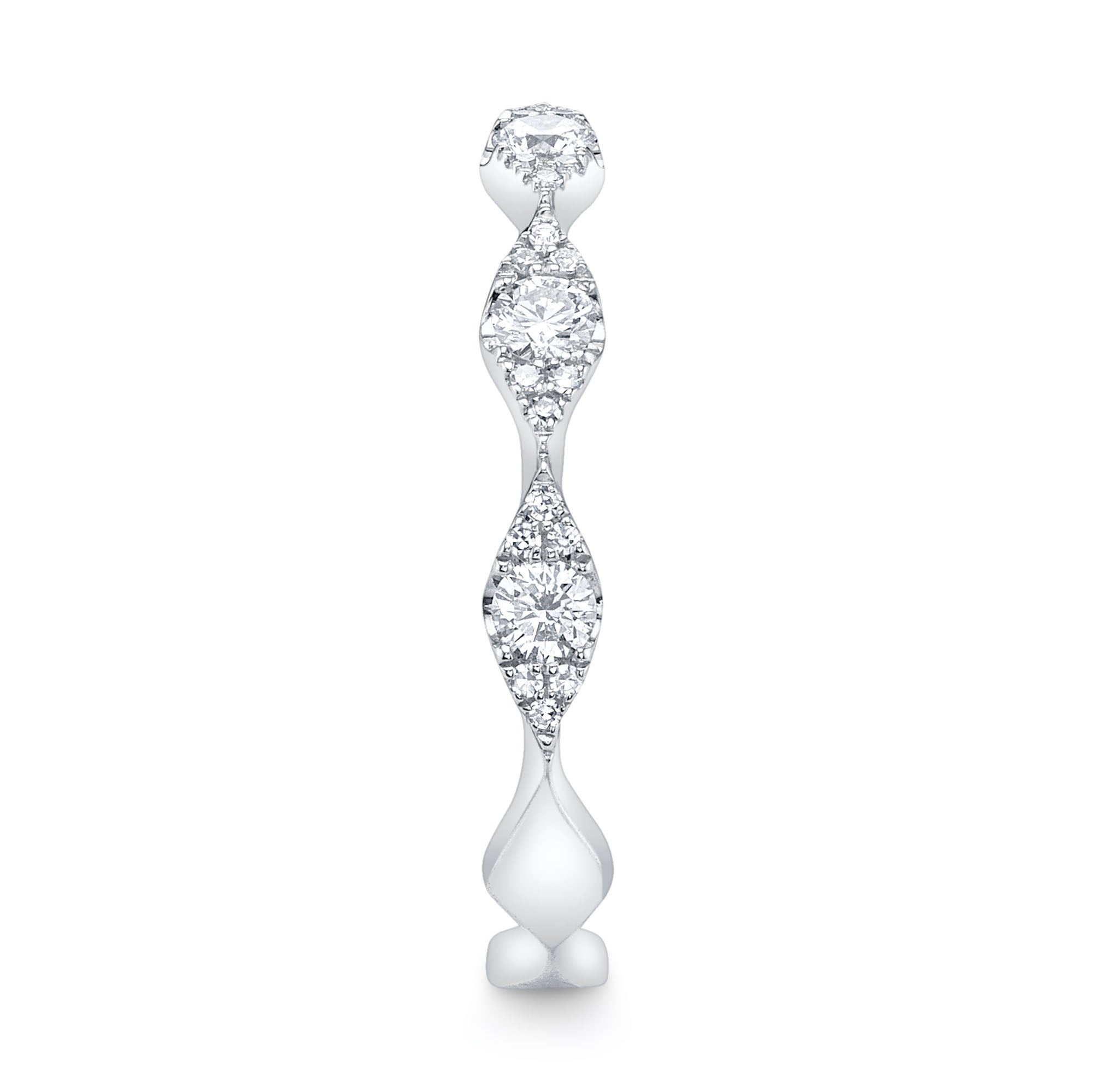 0.38CT 14K W/G DIAMOND LADY'S BAND