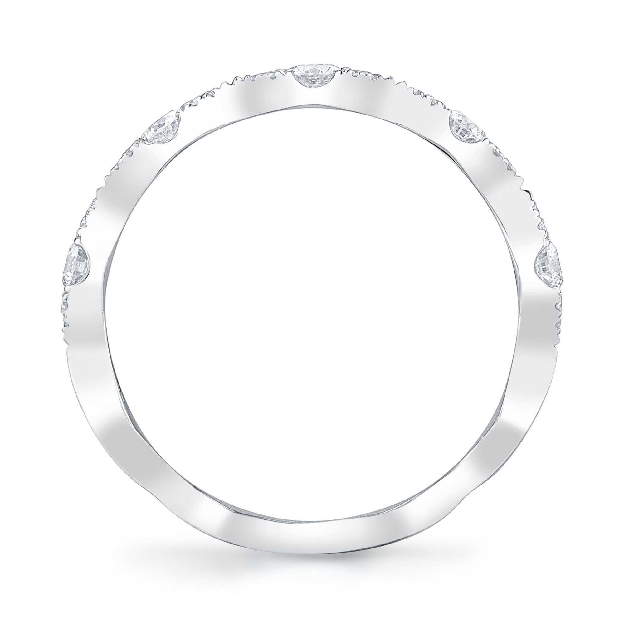 0.38CT 14K W/G DIAMOND LADY'S BAND