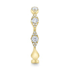0.38CT 14K Y/G DIAMOND LADY'S BAND