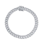 1.69CT 14K W/G DIAMOND PAVE LINK BRACELET