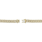 1.69CT 14K Y/G DIAMOND PAVE LINK BRACELET