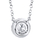 0.20CT-CTR(ROUND) 0.05CT-SIDE 14K W/G DIAMOND NECKLACE