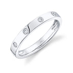 0.09CT 14K W/G DIAMOND LADY'S BAND