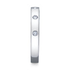 0.09CT 14K W/G DIAMOND LADY'S BAND