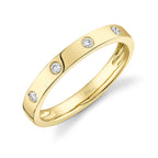 0.09CT 14K Y/G DIAMOND LADY'S BAND