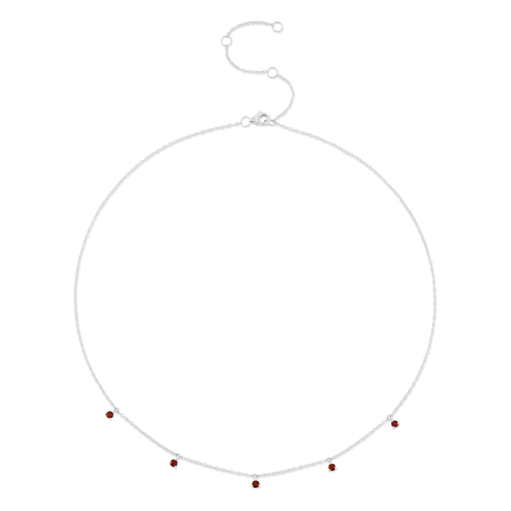 0.36CT 14K W/G RUBY NECKLACE