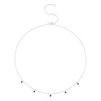 0.36CT 14K W/G RUBY NECKLACE