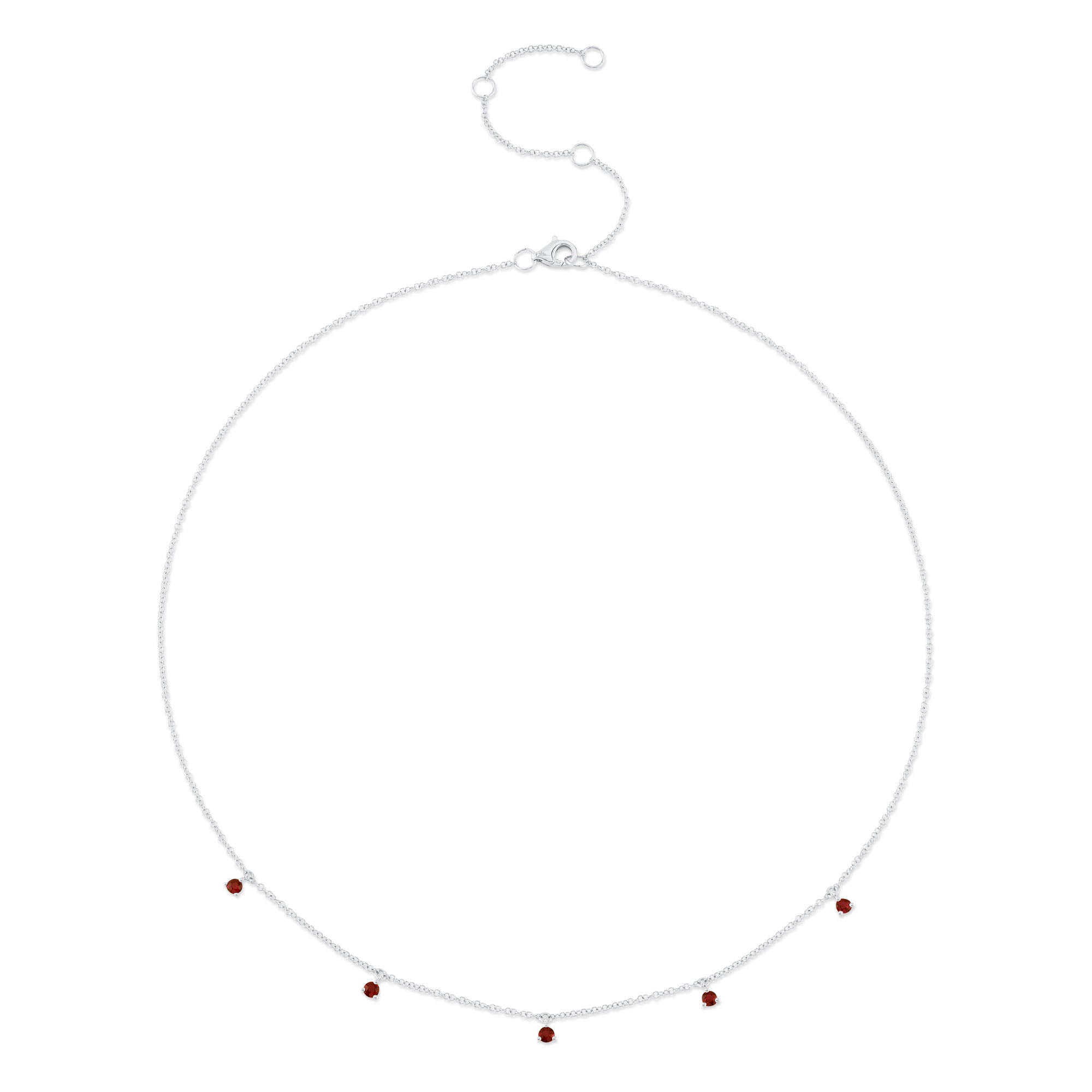 0.36CT 14K W/G RUBY NECKLACE