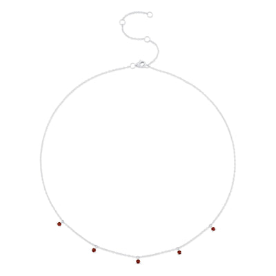 0.36CT 14K W/G RUBY NECKLACE