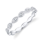 0.13CT 14K W/G DIAMOND LADY'S BAND