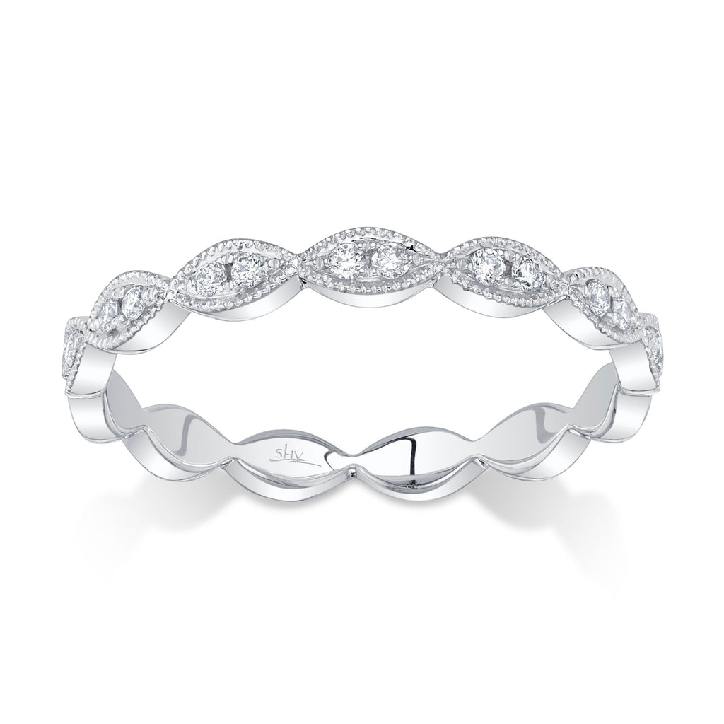 0.13CT 14K W/G DIAMOND LADY'S BAND