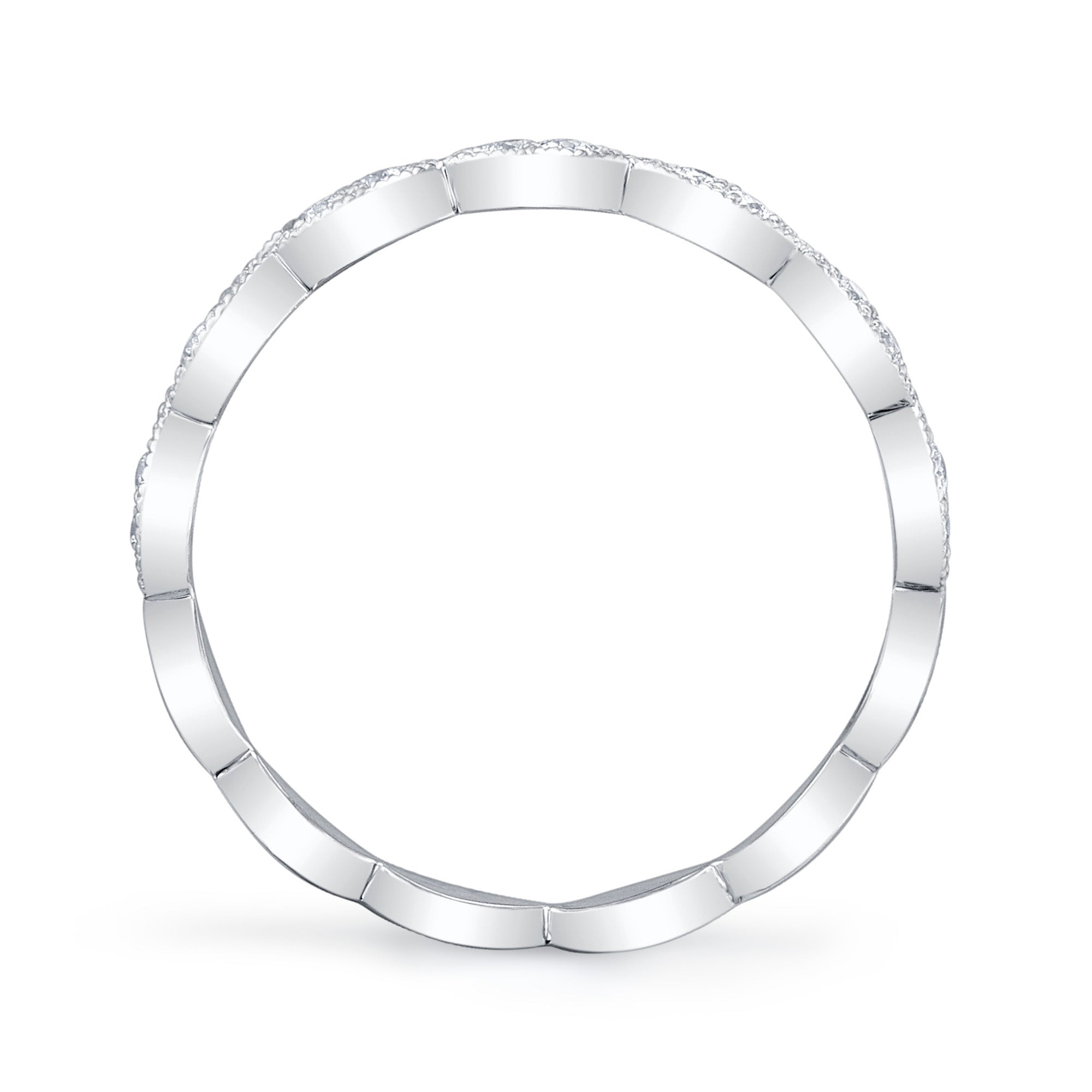 0.13CT 14K W/G DIAMOND LADY'S BAND