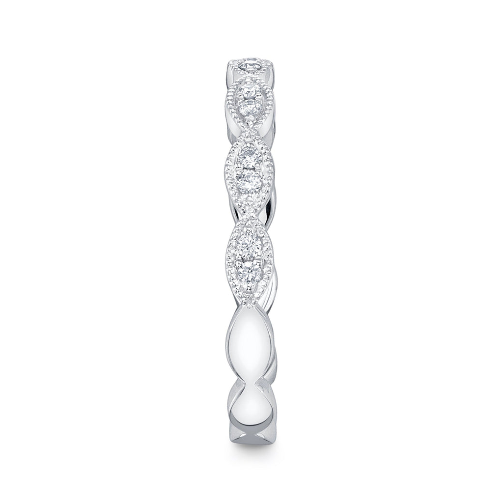 0.13CT 14K W/G DIAMOND LADY'S BAND