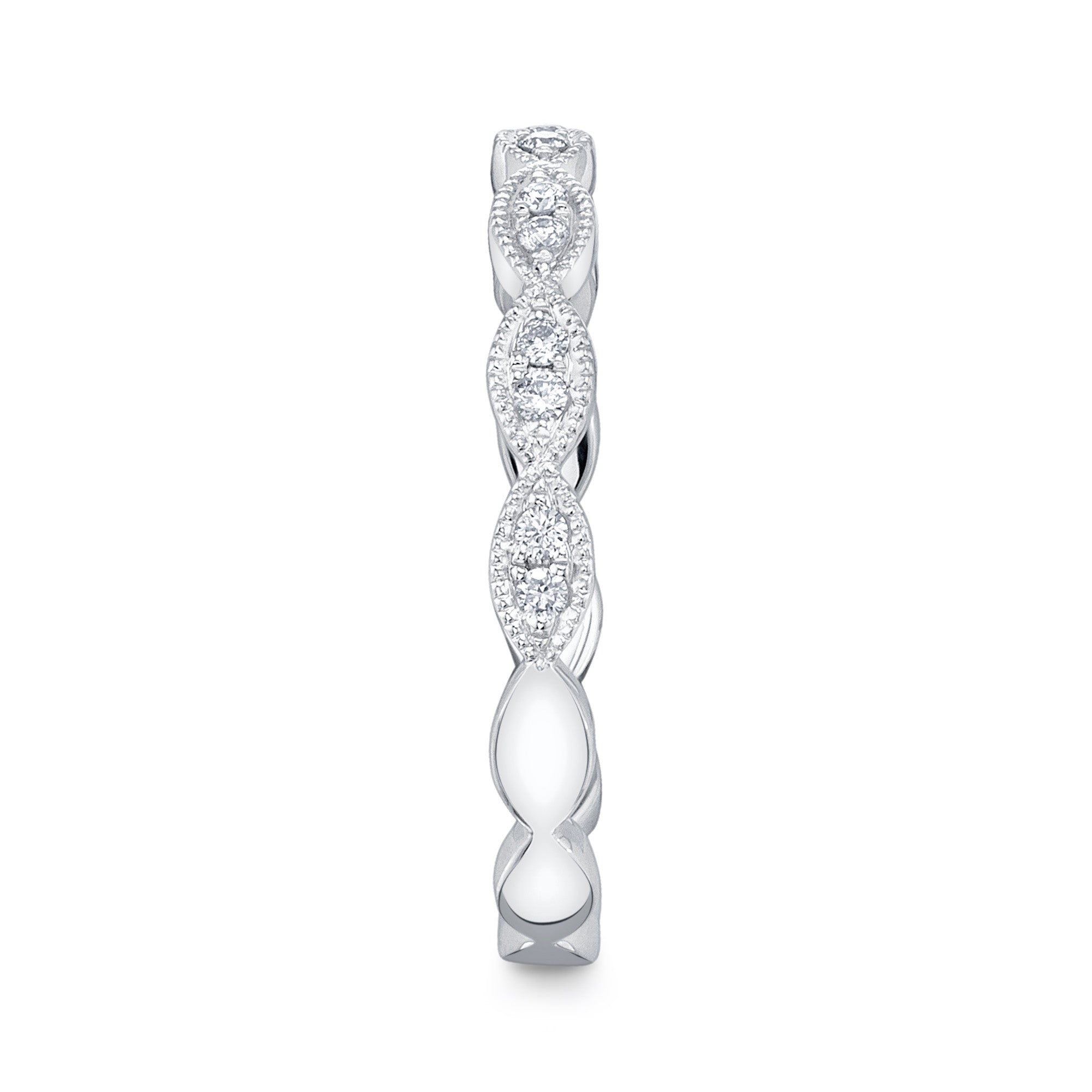 0.13CT 14K W/G DIAMOND LADY'S BAND