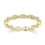 0.13CT 14K Y/G DIAMOND LADY'S BAND