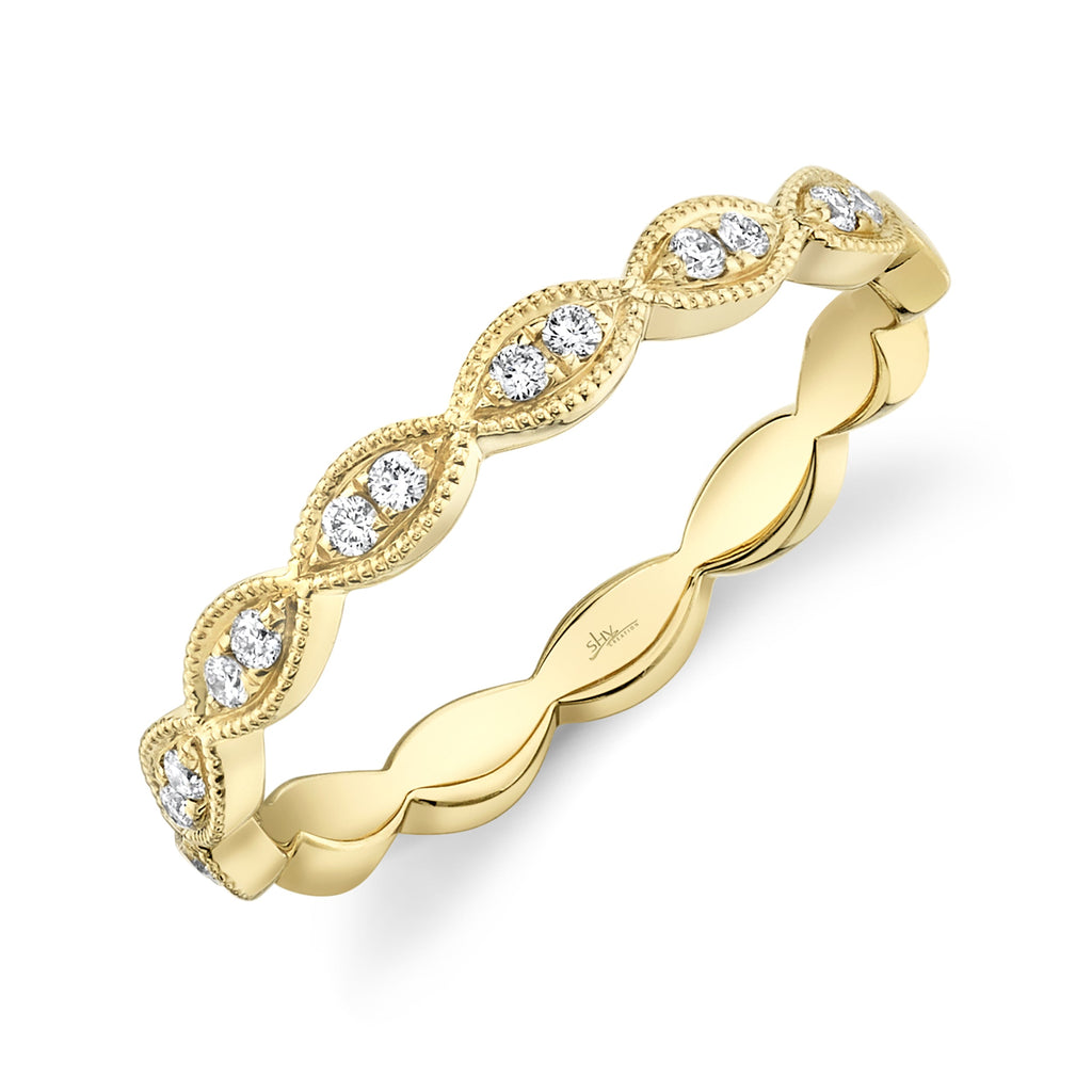 0.13CT 14K Y/G DIAMOND LADY'S BAND