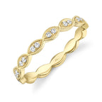 0.13CT 14K Y/G DIAMOND LADY'S BAND