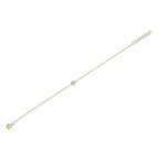 0.03CT 14K Y/G DIAMOND STAR OF DAVID BRACELET