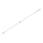 0.05CT 14K W/G DIAMOND PAVE HEART BRACELET