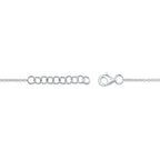 0.05CT 14K W/G DIAMOND PAVE HEART BRACELET