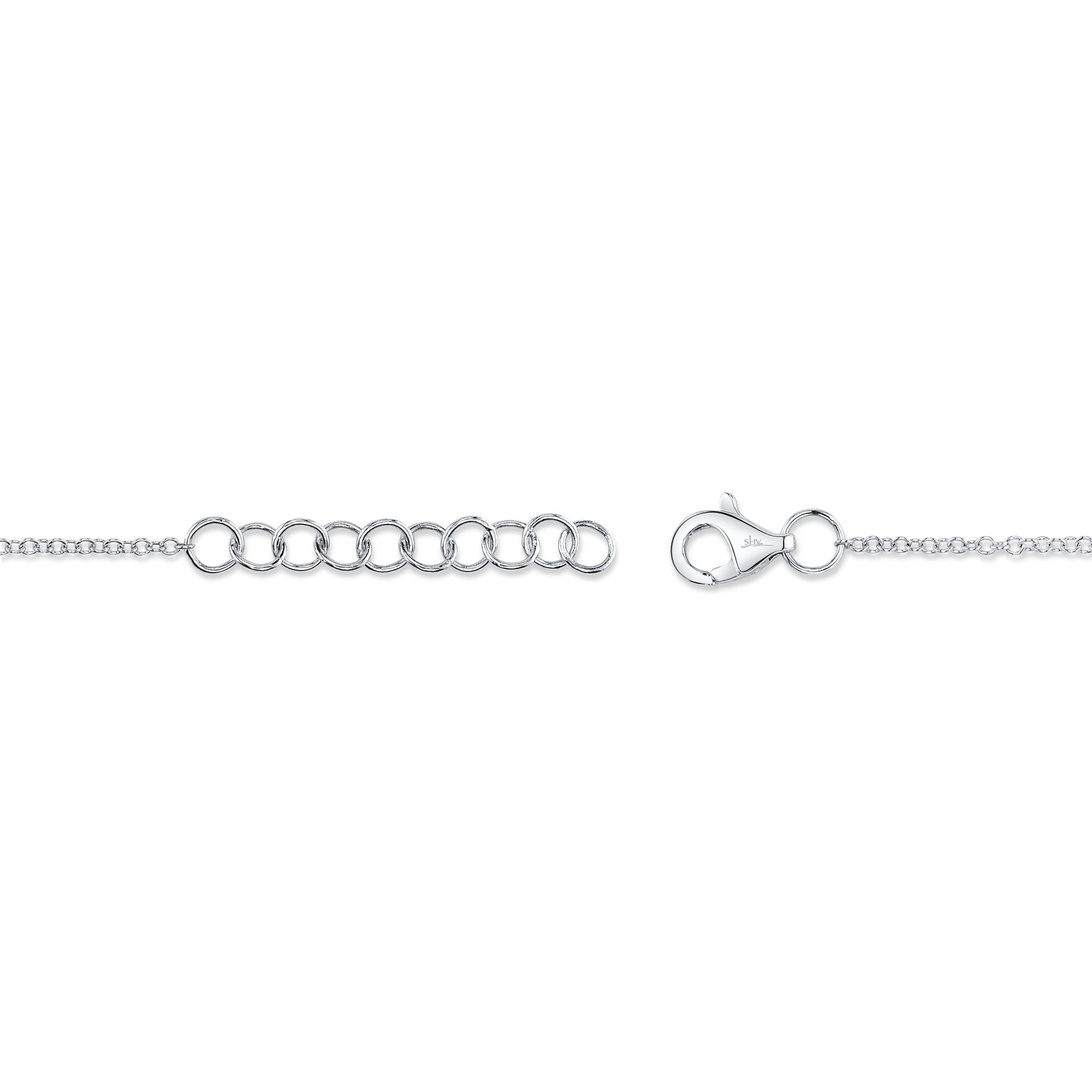 0.05CT 14K W/G DIAMOND PAVE HEART BRACELET