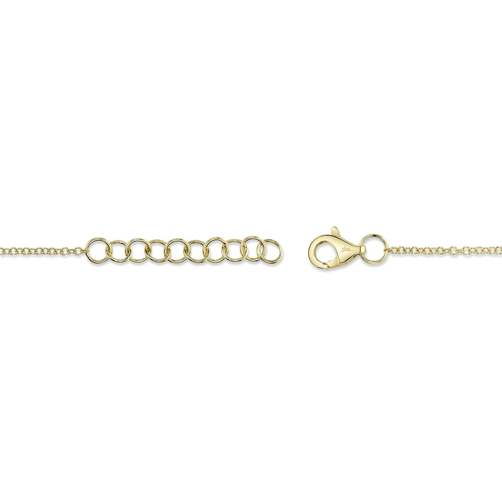 0.05CT 14K Y/G DIAMOND PAVE HEART BRACELET