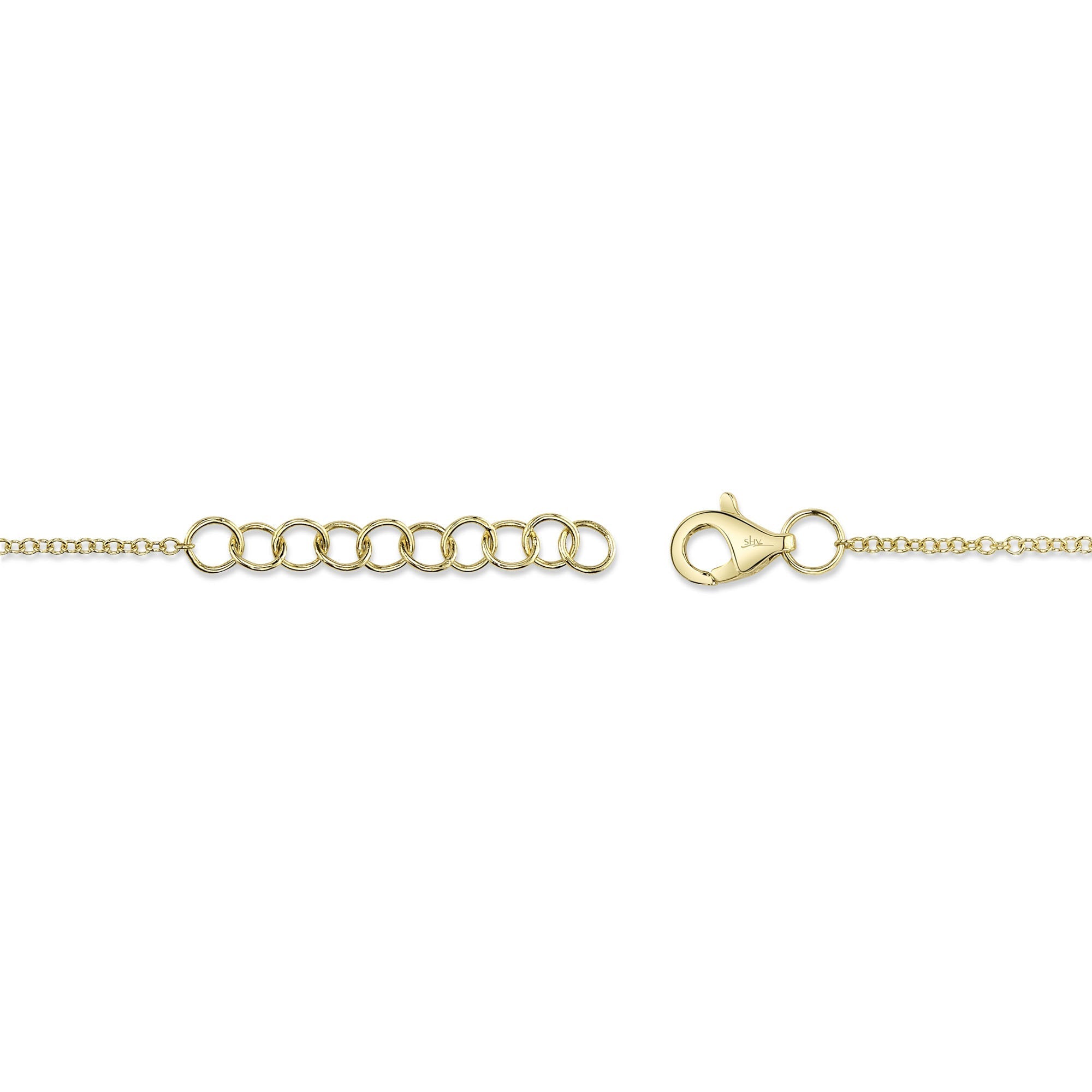 0.05CT 14K Y/G DIAMOND PAVE HEART BRACELET