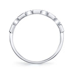 0.14CT 14K W/G DIAMOND BAGUETTE BAND