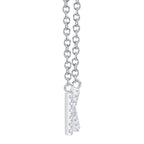 0.05CT 14K W/G DIAMOND NECKLACE - INITIAL K