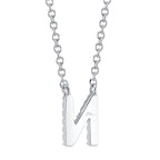 0.05CT 14K W/G DIAMOND NECKLACE - INITIAL N