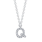 0.05CT 14K W/G DIAMOND NECKLACE - INITIAL Q