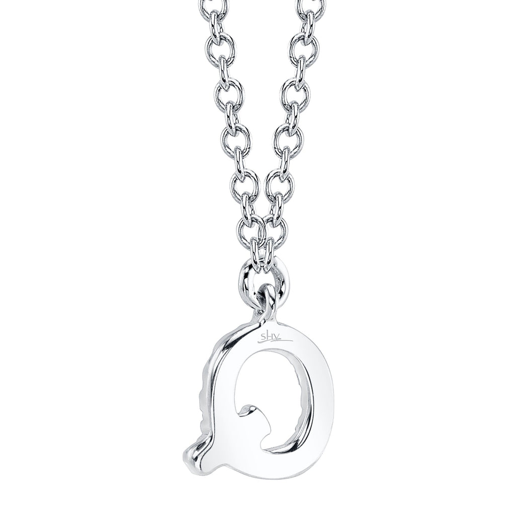 0.05CT 14K W/G DIAMOND NECKLACE - INITIAL Q