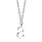 0.05CT 14K W/G DIAMOND NECKLACE - INITIAL S
