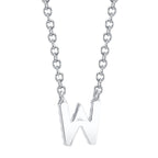 0.05CT 14K W/G DIAMOND NECKLACE - INITIAL W