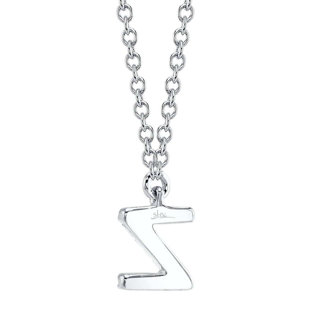 0.04CT 14K W/G DIAMOND NECKLACE - INITIAL Z