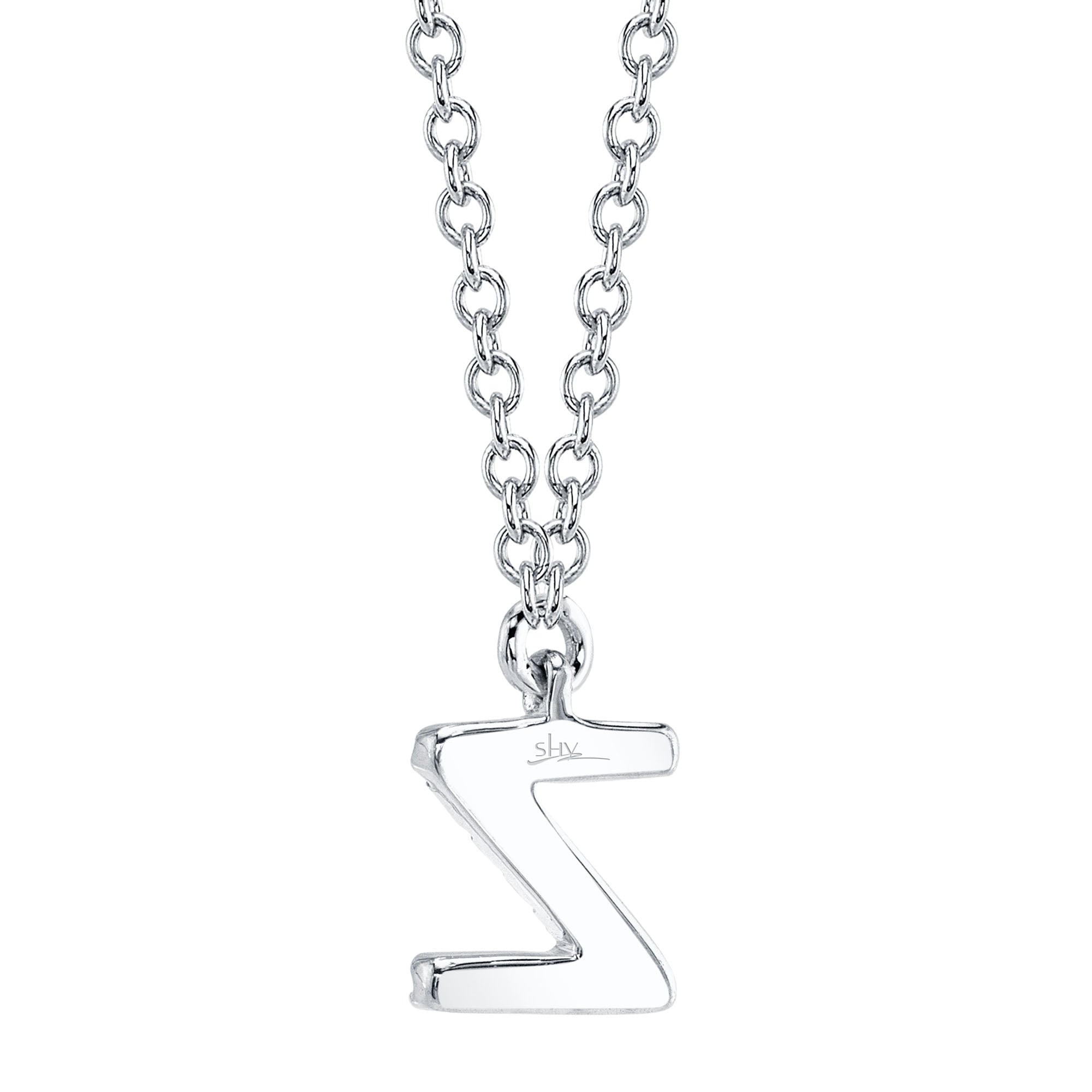 0.04CT 14K W/G DIAMOND NECKLACE - INITIAL Z