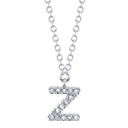 0.04CT 14K W/G DIAMOND NECKLACE - INITIAL Z