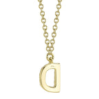0.05CT 14K Y/G DIAMOND NECKLACE - INITIAL D
