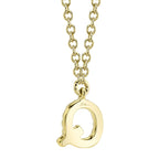 0.05CT 14K Y/G DIAMOND NECKLACE - INITIAL Q