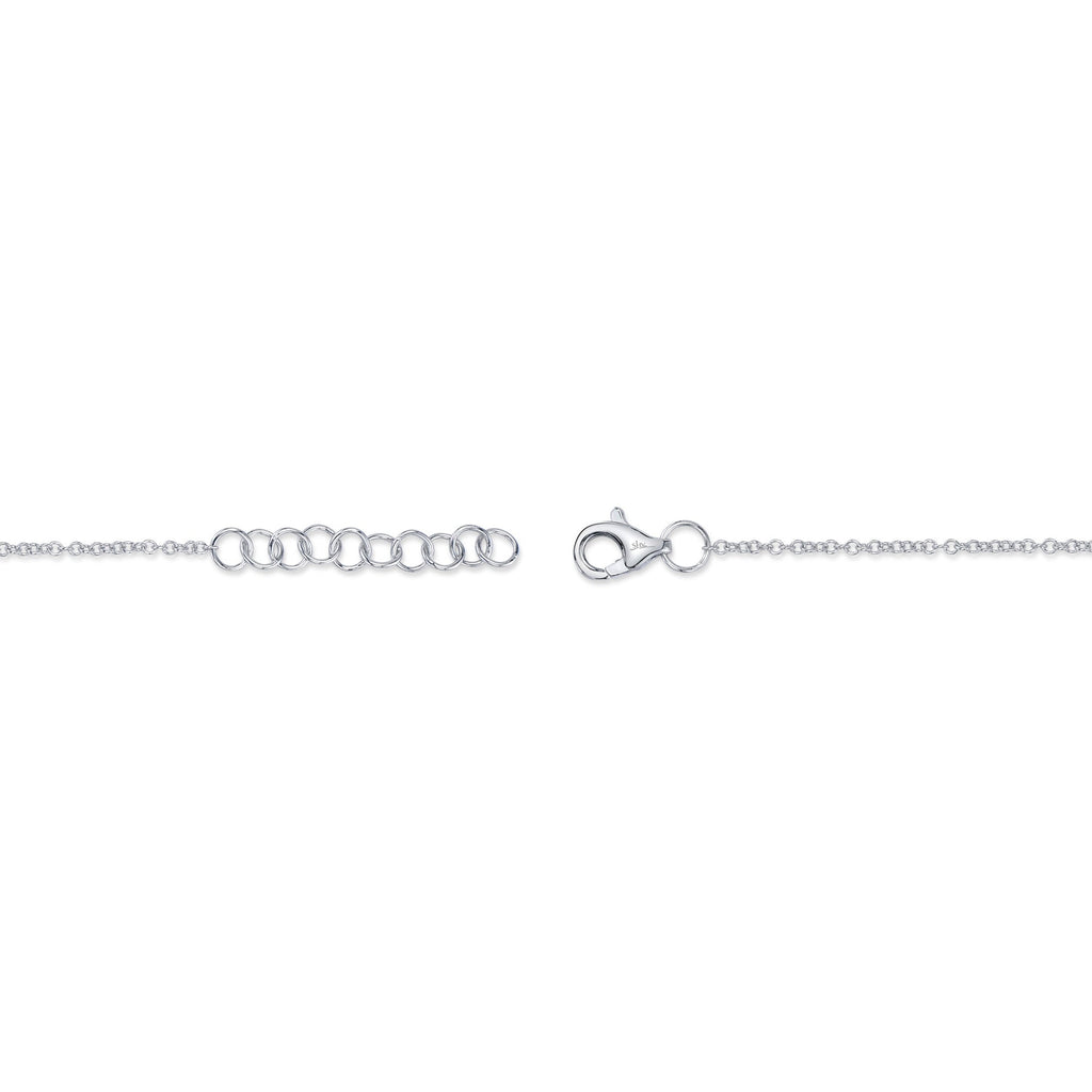 0.06CT 14K W/G DIAMOND BEZEL BRACELET