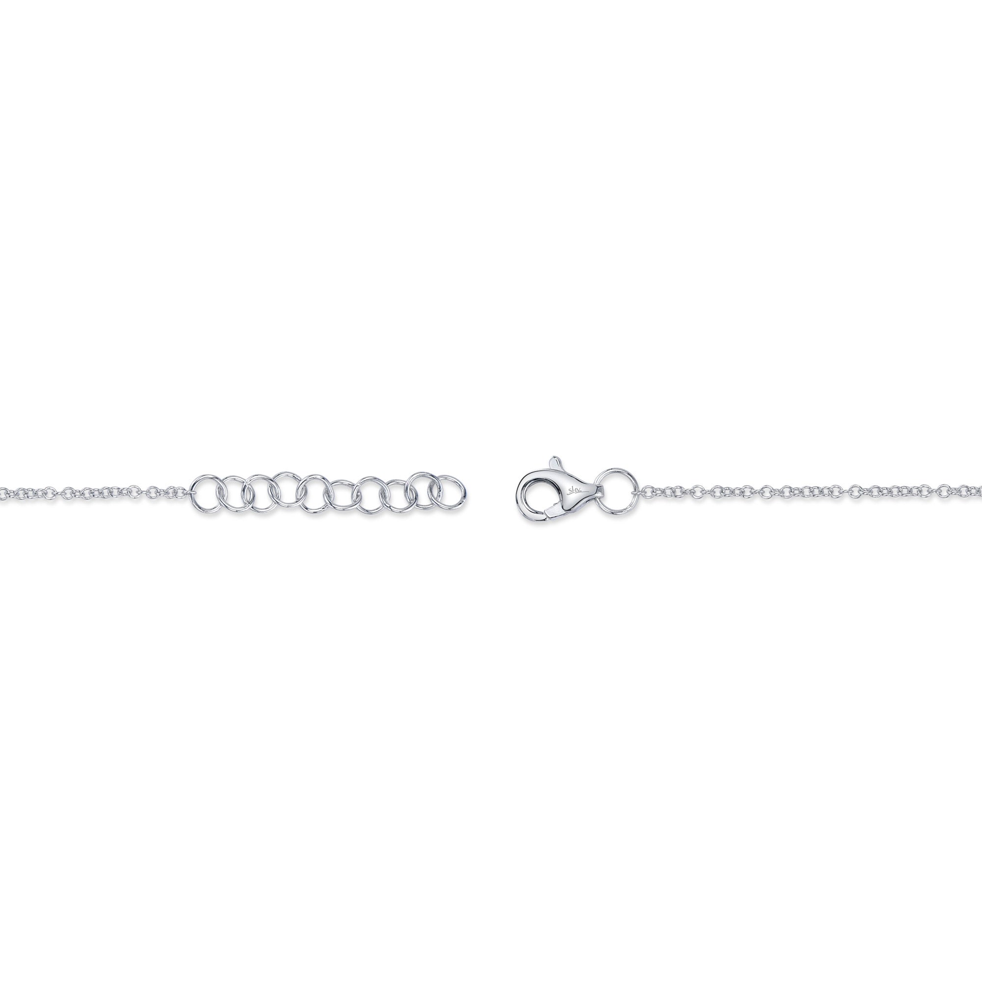 0.06CT 14K W/G DIAMOND BEZEL BRACELET