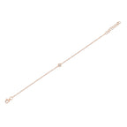0.06CT 14K R/G DIAMOND BEZEL BRACELET