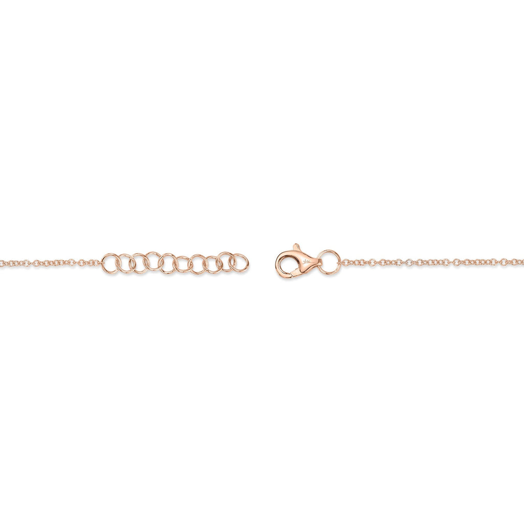 0.06CT 14K R/G DIAMOND BEZEL BRACELET