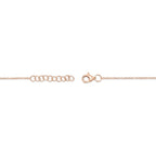 0.06CT 14K R/G DIAMOND BEZEL BRACELET